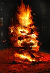 A Traditional Holi Fire