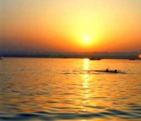 Ganges sunrise swim