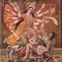 Durga Slays Mahisasura
